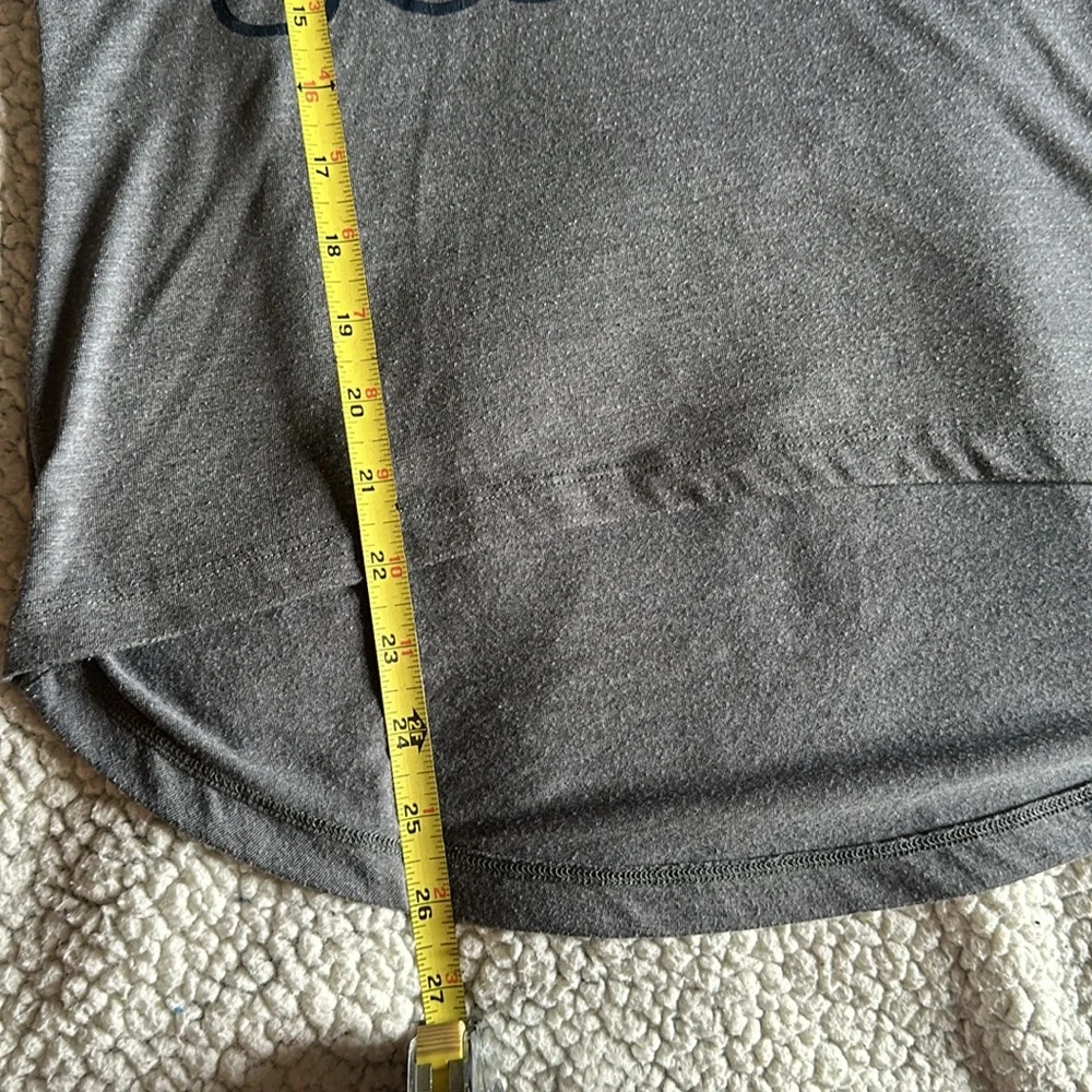 3/$15 PITT SCRIPT WOMANS V-NECK T-SHIRT CAMPUS HERITAGE MED GRAY&BLUE PITTSBURGH - Picture 5 of 5
